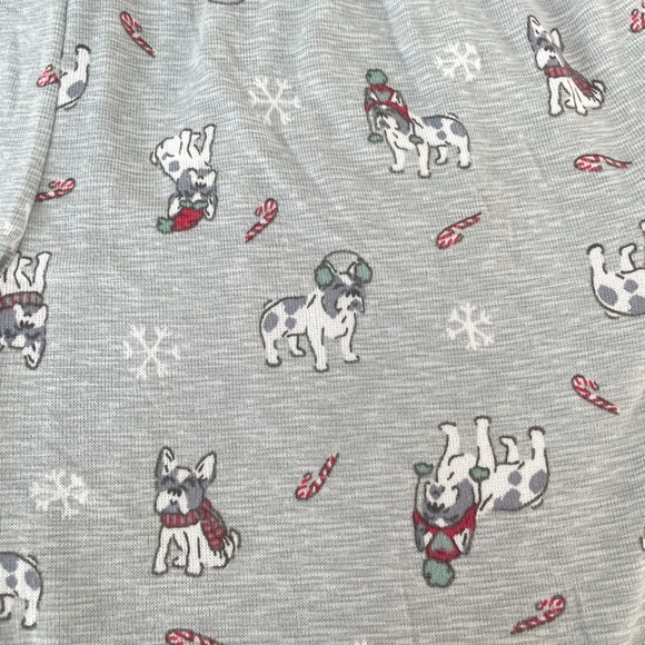 Jaclyn Smith Dog Christmas Pajama Bottoms, Gray - Picture 5 of 8